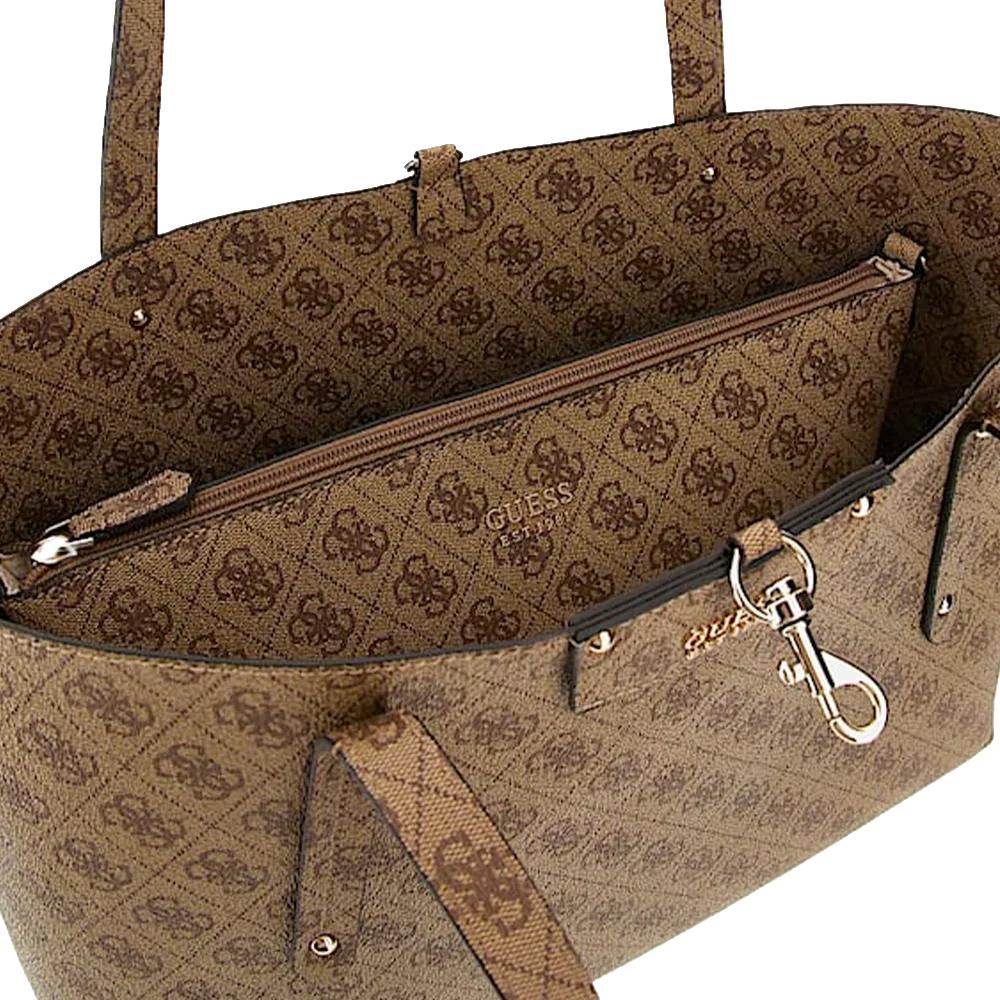 Guess Sac à Main Marron Femme Guess Eco Brenton Tote