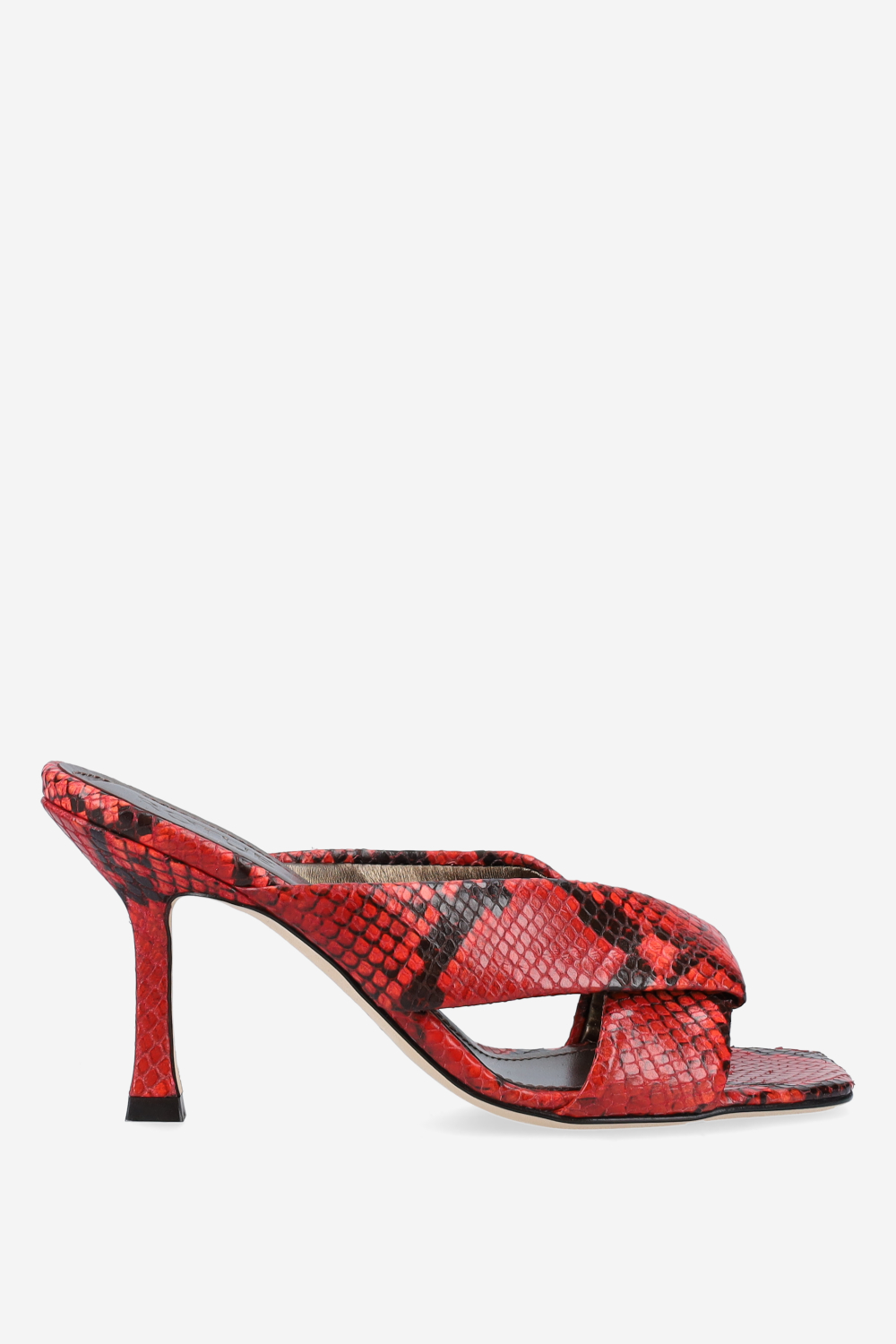 Midnight pitone leather sandals