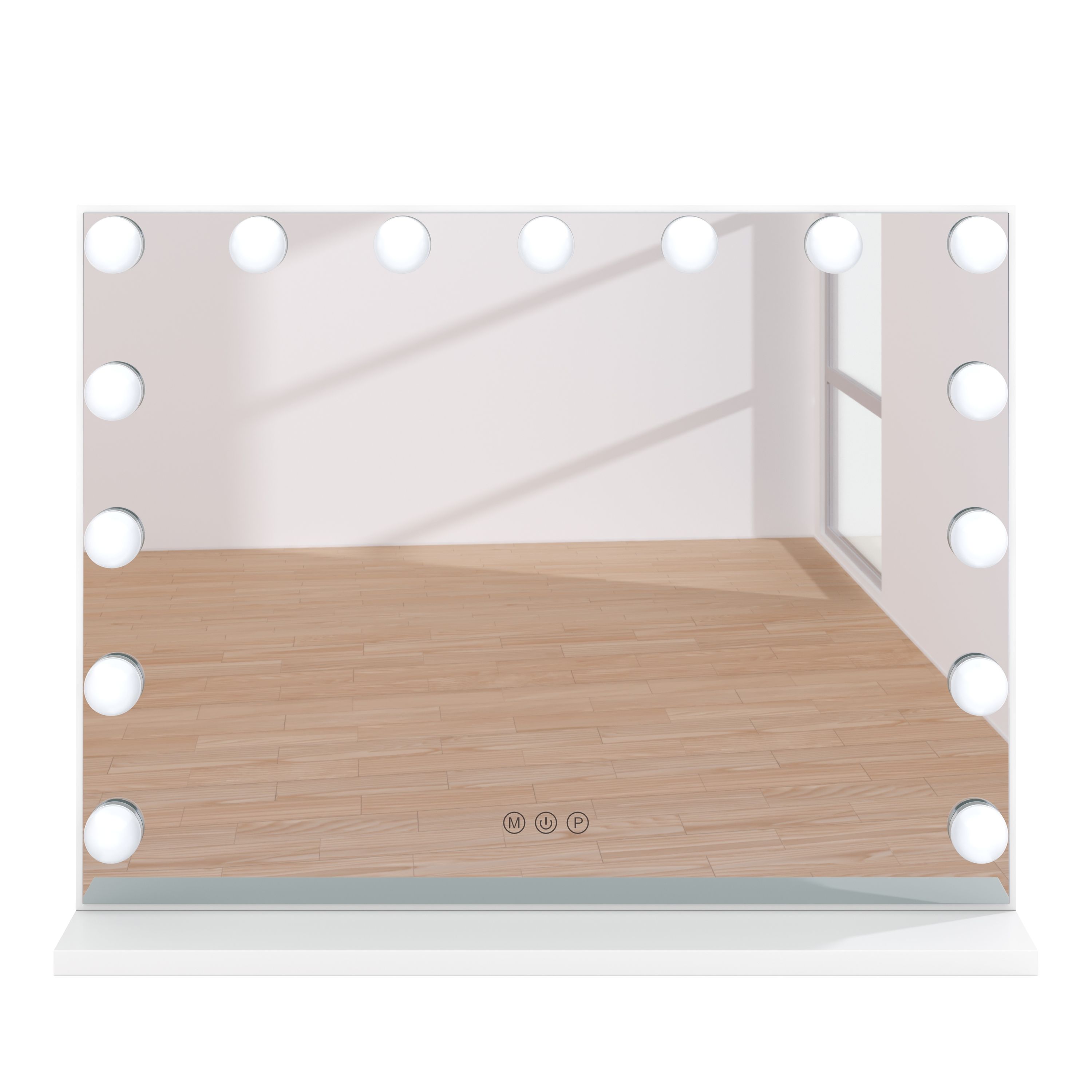 LED Spiegel EMMI 58 x 12 x 45 cm weiss