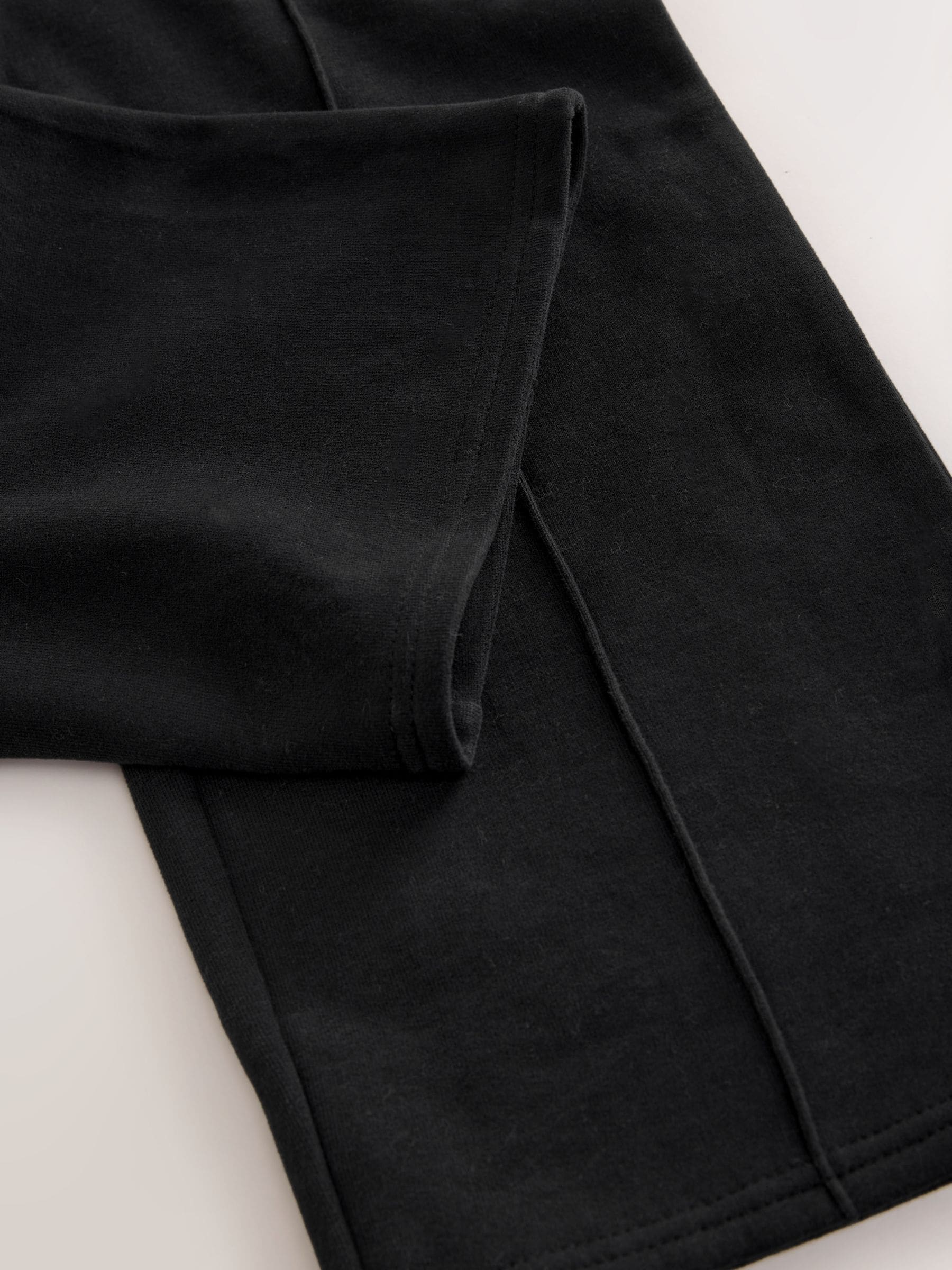 Zwart - Joggingbroek met wijde pijpen (3-16jr)