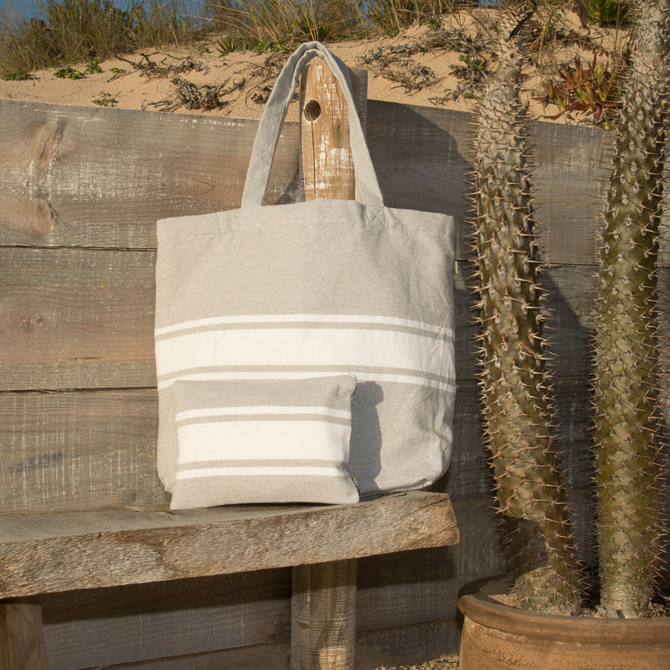 Febronie Pochette St Tropez grise - 25x17 cm
