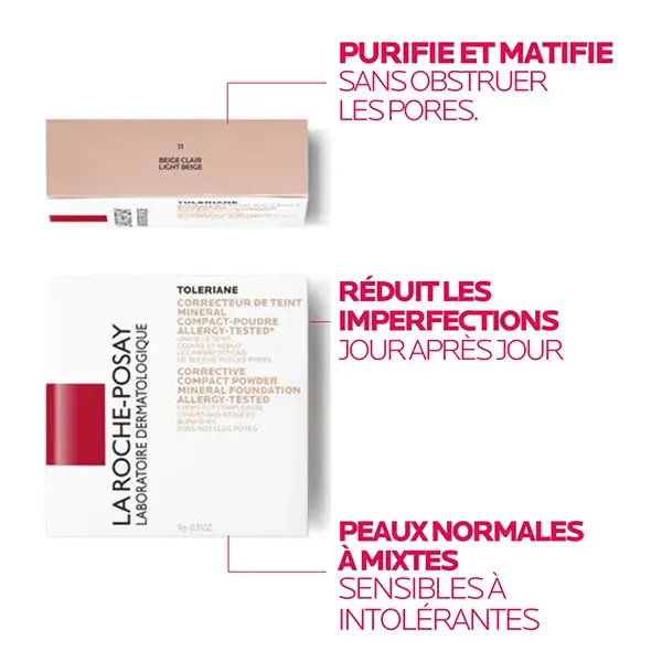Base Mineral La Roche-Posay Toleriane FPS 25 nº 11 Bege Claro 9,5g