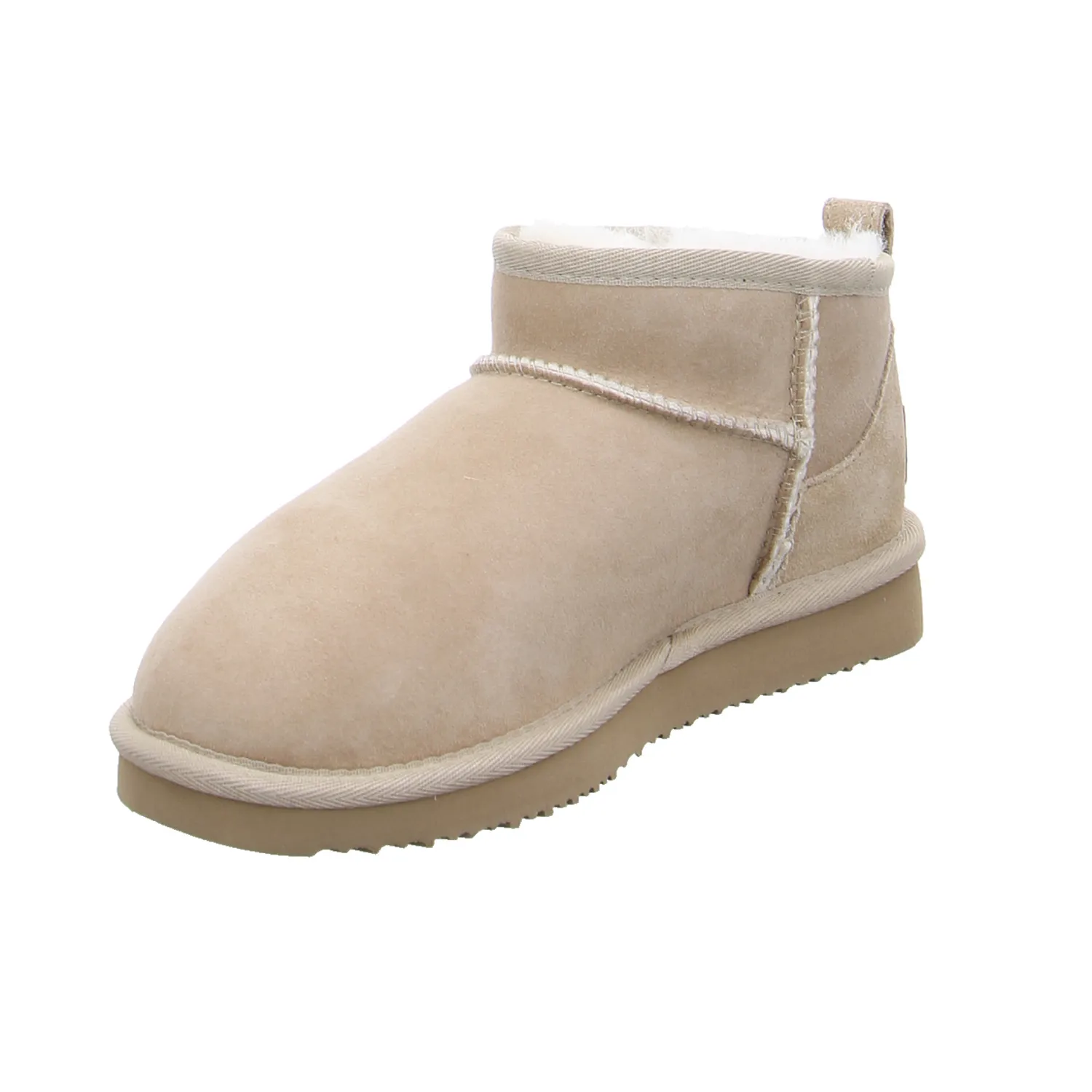 Boot Beige Leder