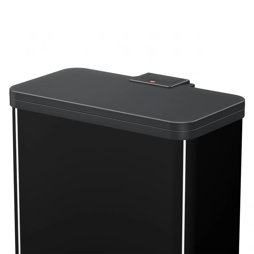 Hailo Oko Duo Plus afvalbak, maat L, 17 L + 9 L, zwart
