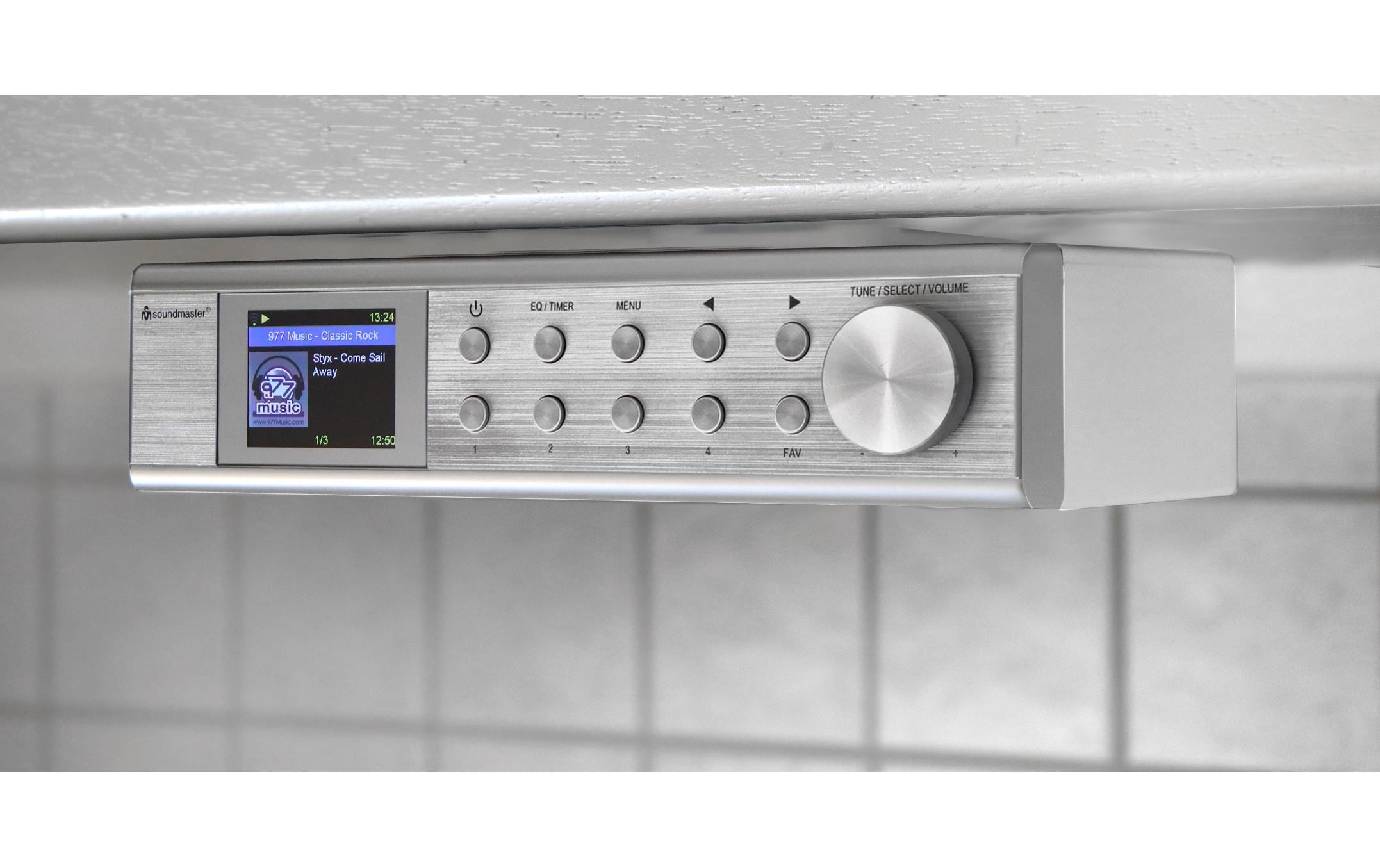 Küchenradio IR1500SI Silber<br>Internet/DAB+ Küchenunterbauradio mit Bluetooth