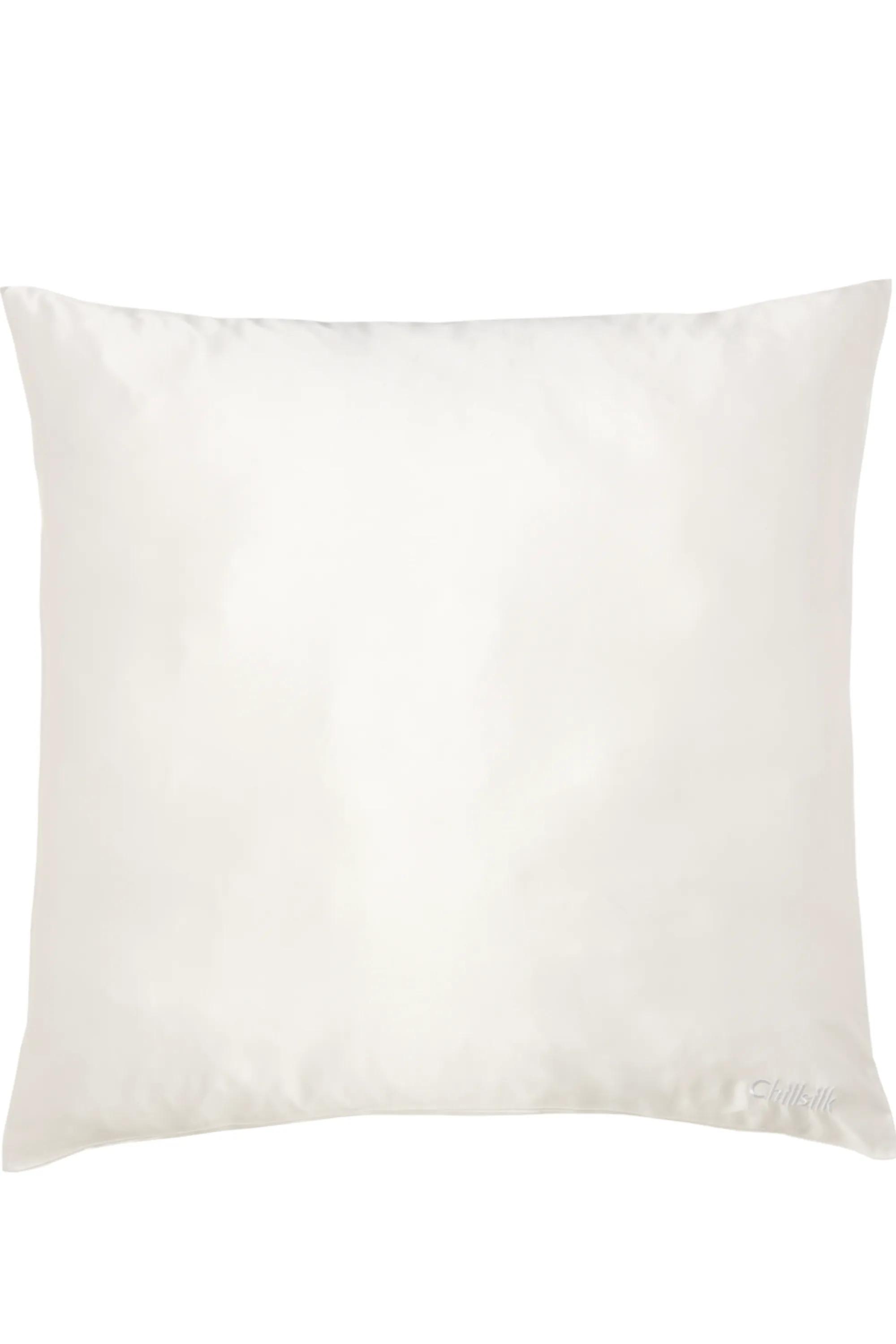 Chill Silk Taie d’oreiller carrée 100% soie Snow
