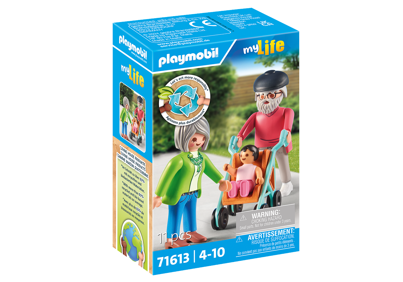 Playmobil - Grandparents with Baby (71613)