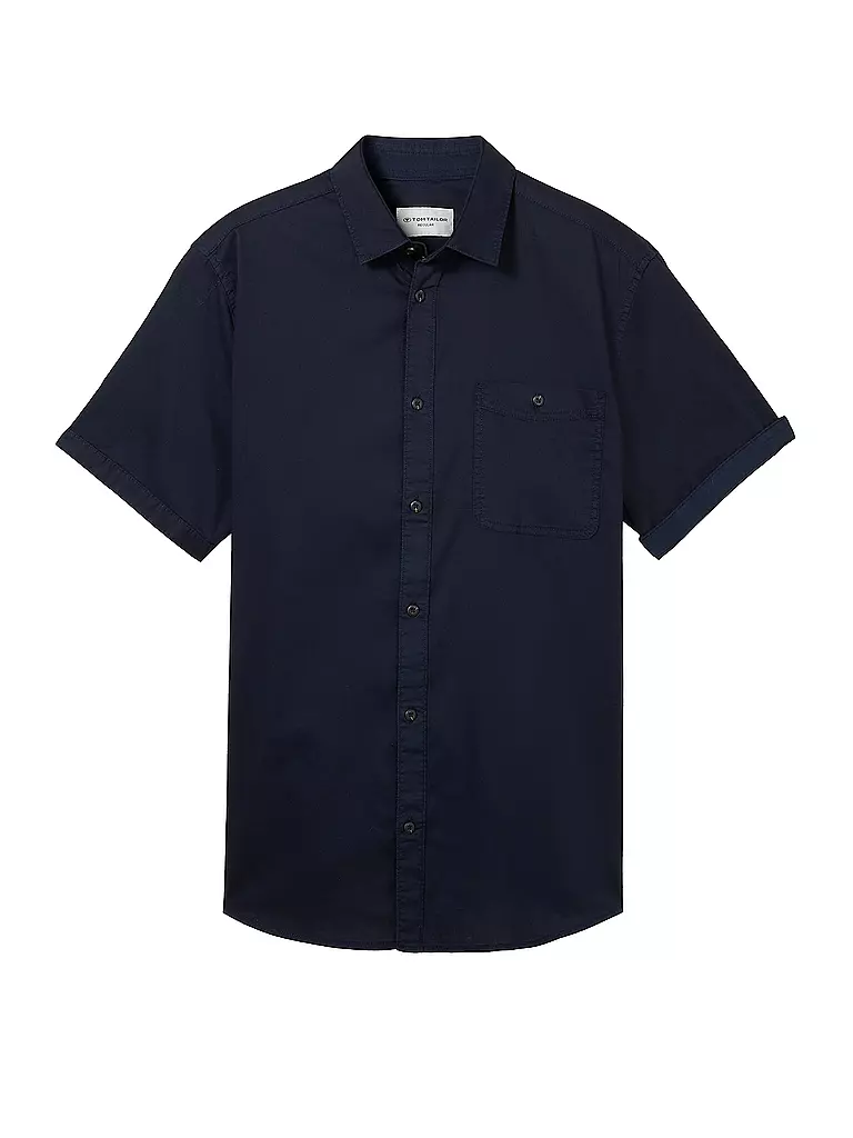 TOM TAILOR Hemd Regular Fit  dunkelblau
