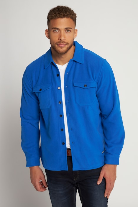 Hemd, Overshirt, Langarm, Fleece
