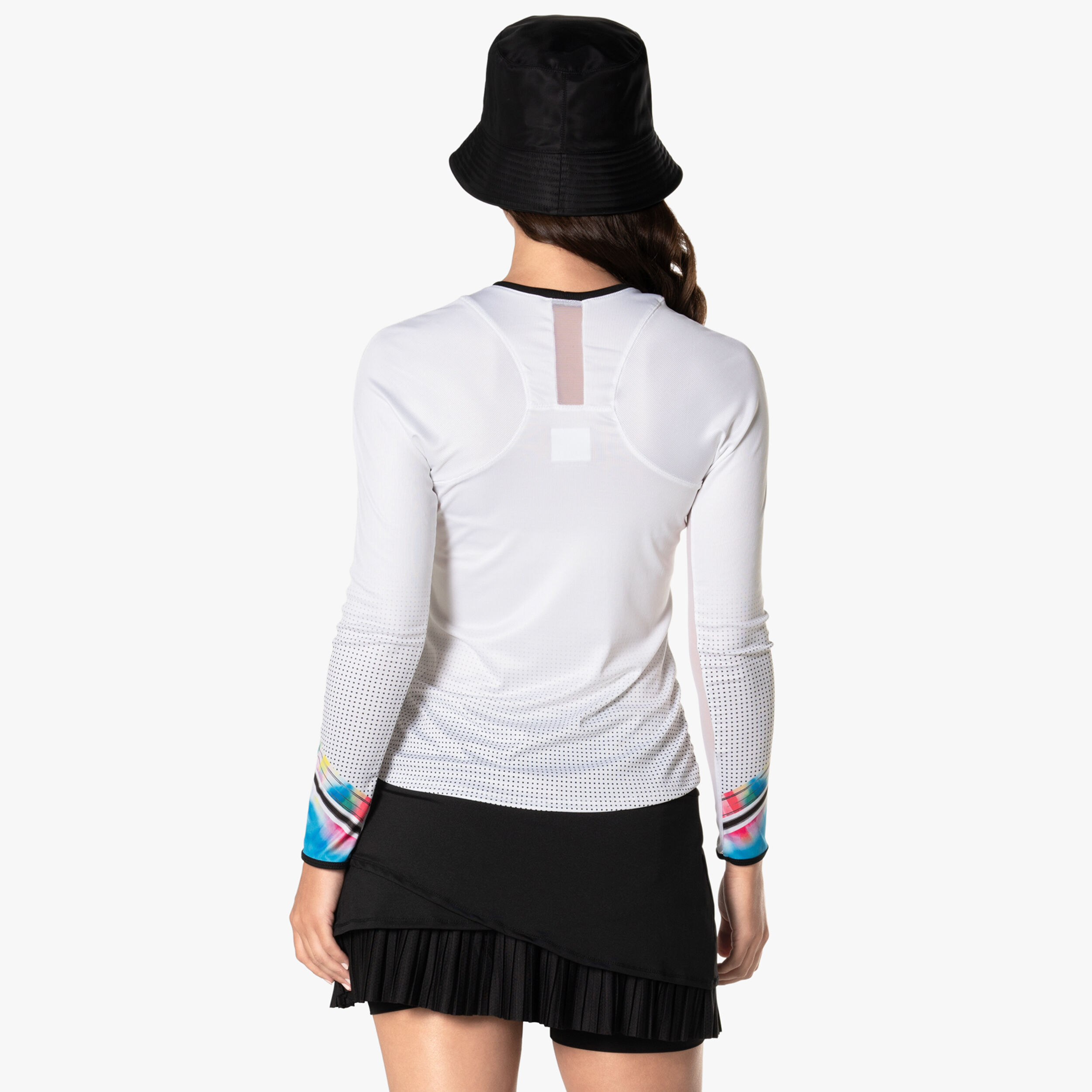 Lucky in Love Off Tropic Haut Manches Longues Femmes - Blanc , Multicouleur