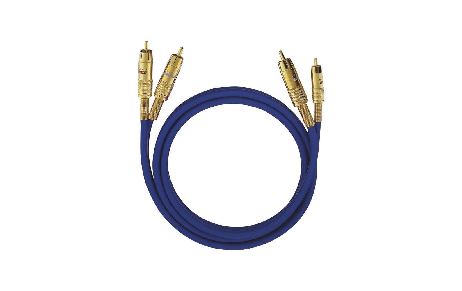 Audio-Kabel NF 1 Master Cinch - Cinch 1 m2x Cinch (männlich) zu 2x Cinch (männlich), blau