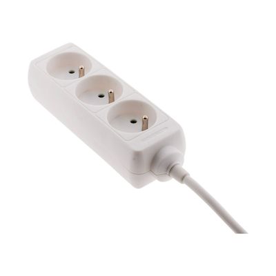 Watt&Co - multiprise 3 prises 16a - blanc