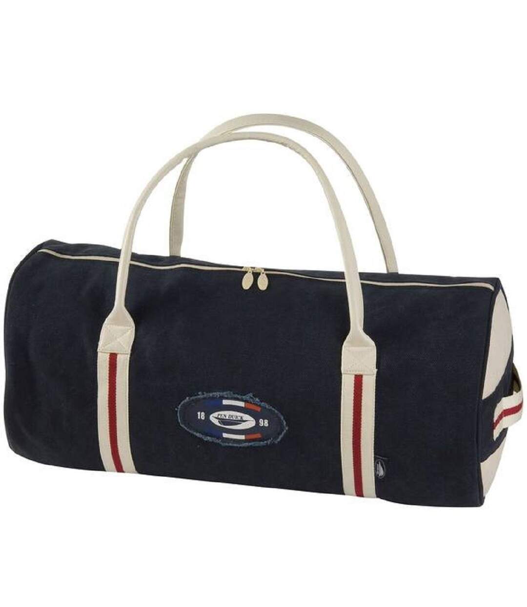 Sac de voyage canvas - PK023 ECUSSON - bleu marine beige et rouge