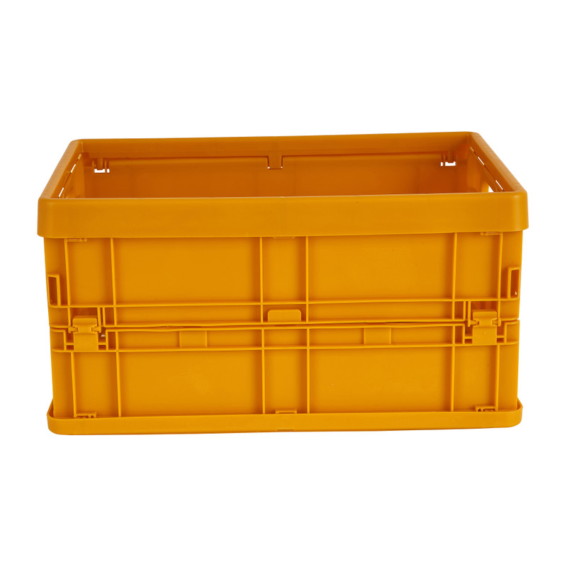 Vouwkrat klein - geel - 23.5x17x12 cm