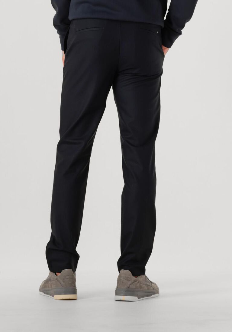 donkerblauwe wahts pantalon brett stretch wool