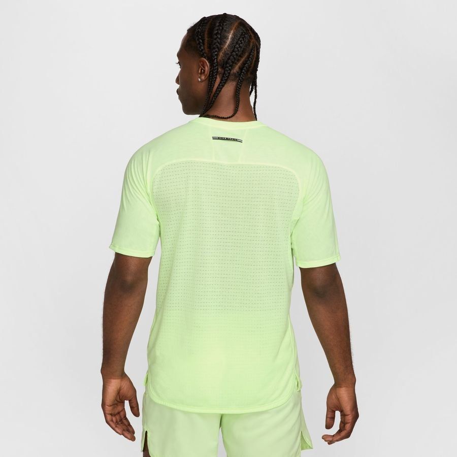 Nike T-shirt Running Dri-FIT ADV Solar Chase - Jaune Fluo/Noir