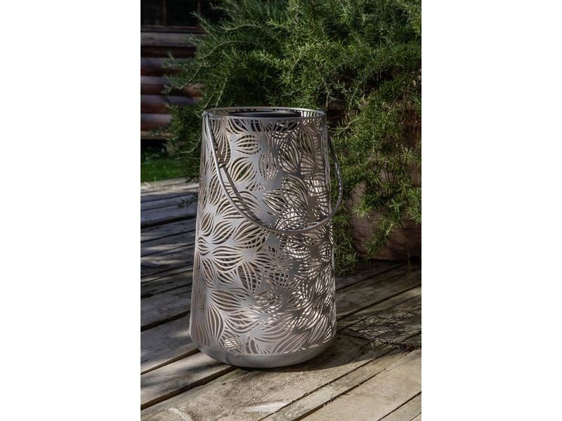 STT Solar Antic Lantern Flora Grey Dekolicht zum Aufstellen oder Aufhängen