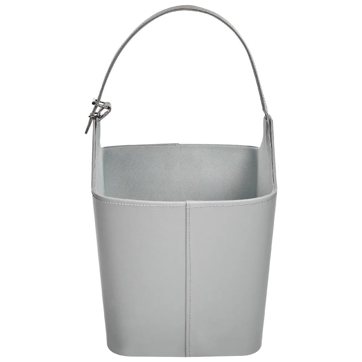 Beliani Elam Panier en cuir PU gris