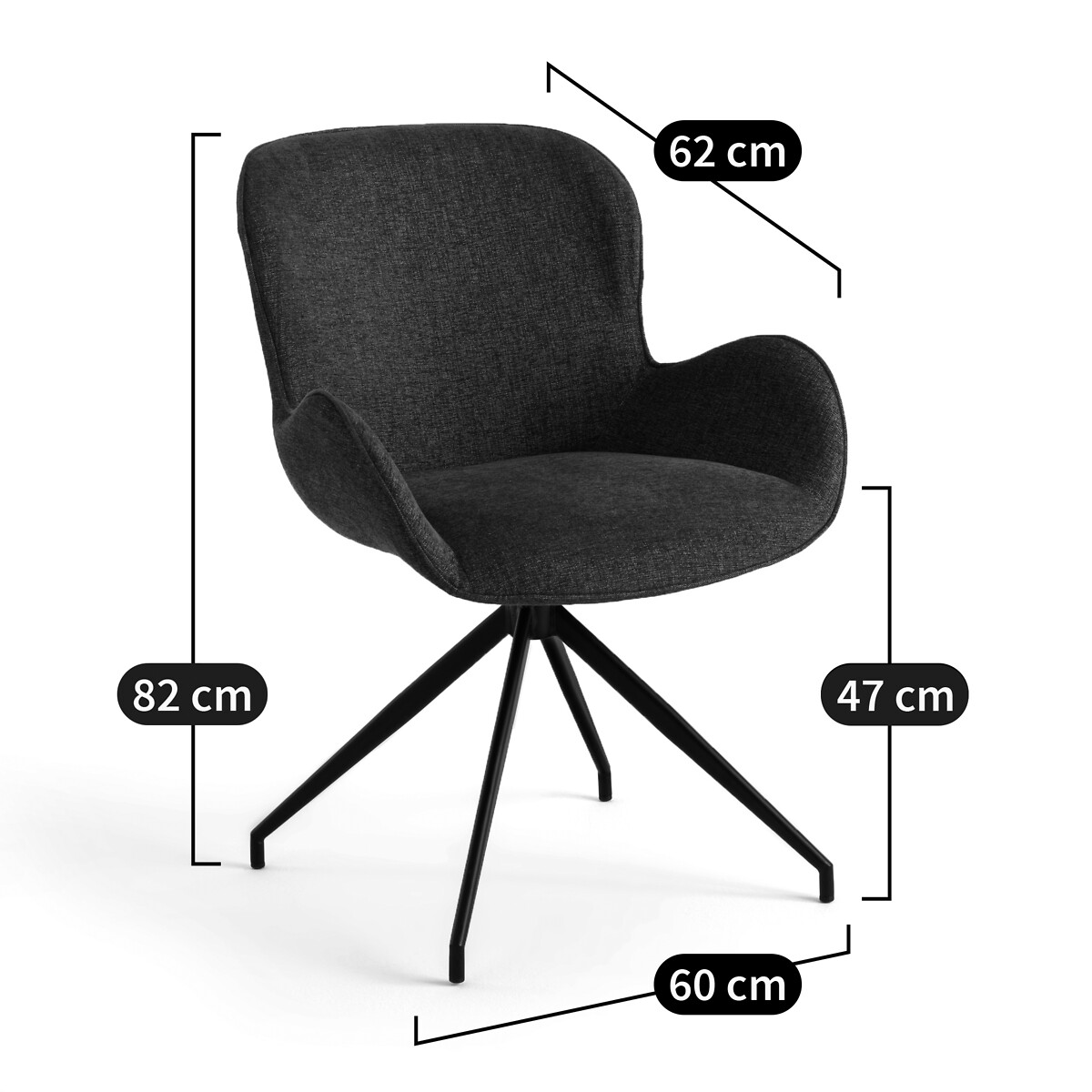 AM.PM<br>Poltrona de mesa em bouclé, Asyar