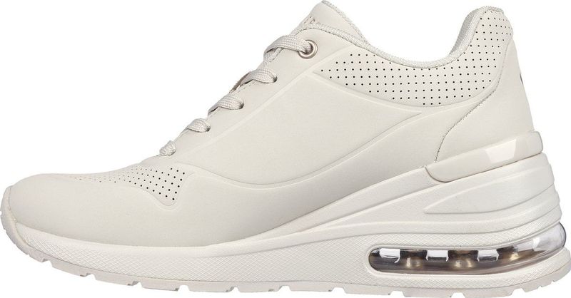 Skechers - Million Air - Sneakers - Wit - Traagschuim - Sleehak 5,1 cm