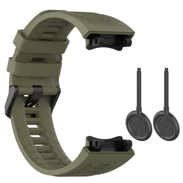 Amazfit T-Rex 2 klokkerem i silikon - Militærgrønn