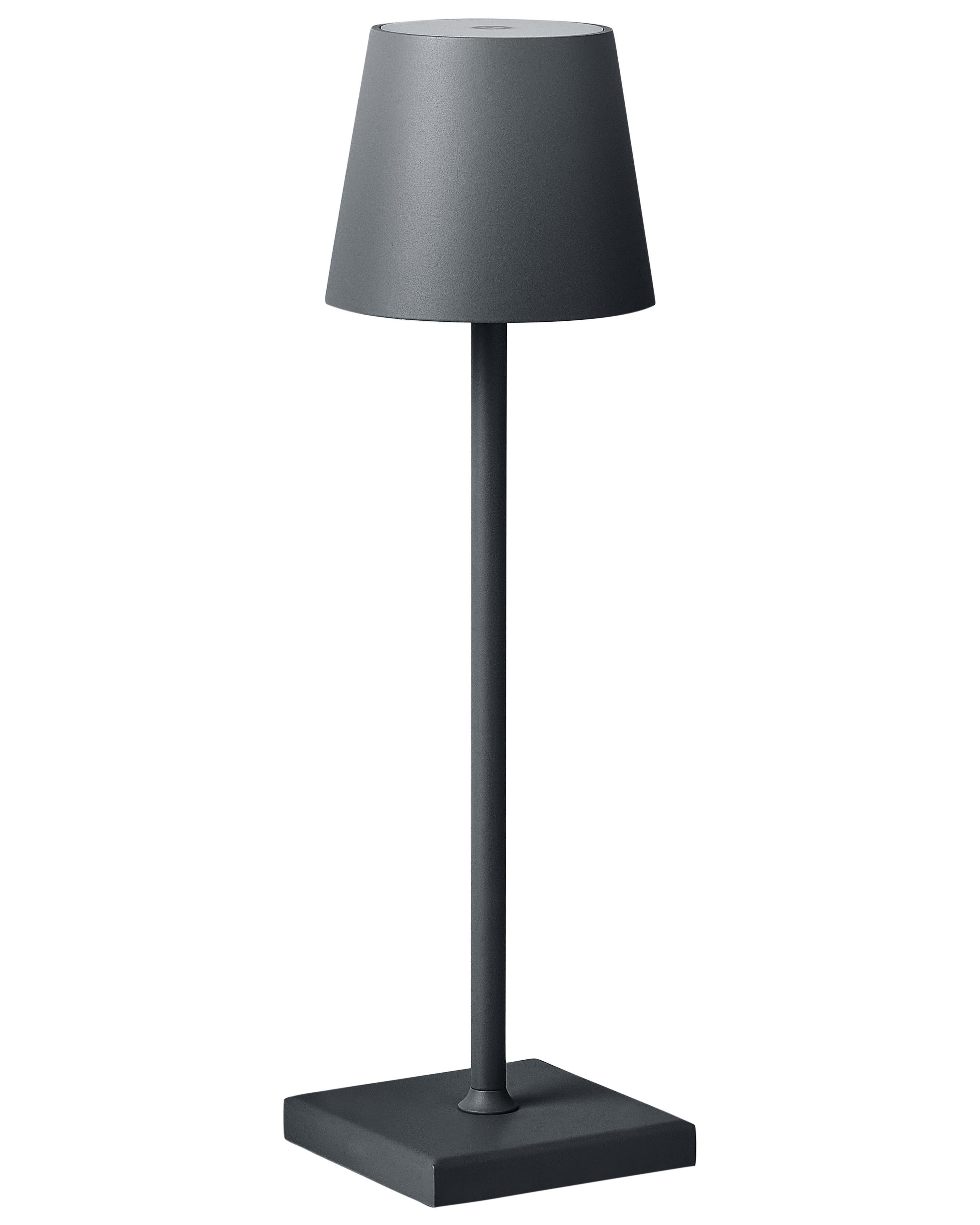 LED draadloze tafellamp BACEIRO met dimmer Metaal Donkergrijs