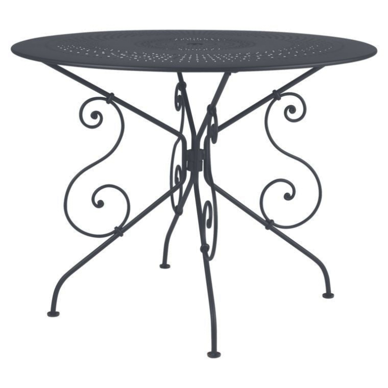 Fermob 1900 tuintafel 96cm Anthracite