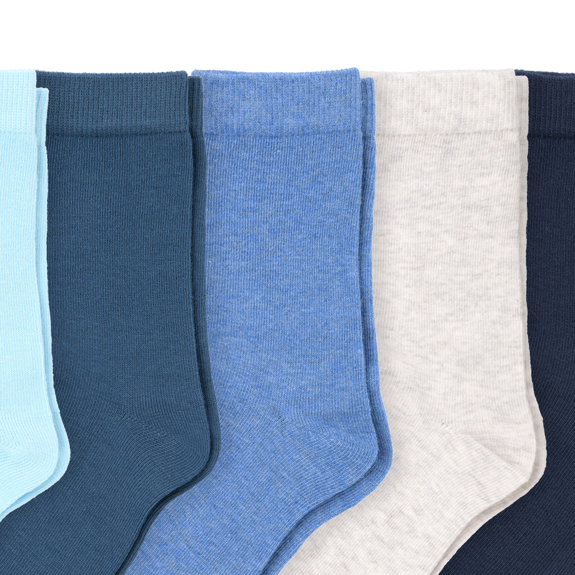 Topolino 5 Paar Jungen Socken im Set dunkelblau / blau / hellblau