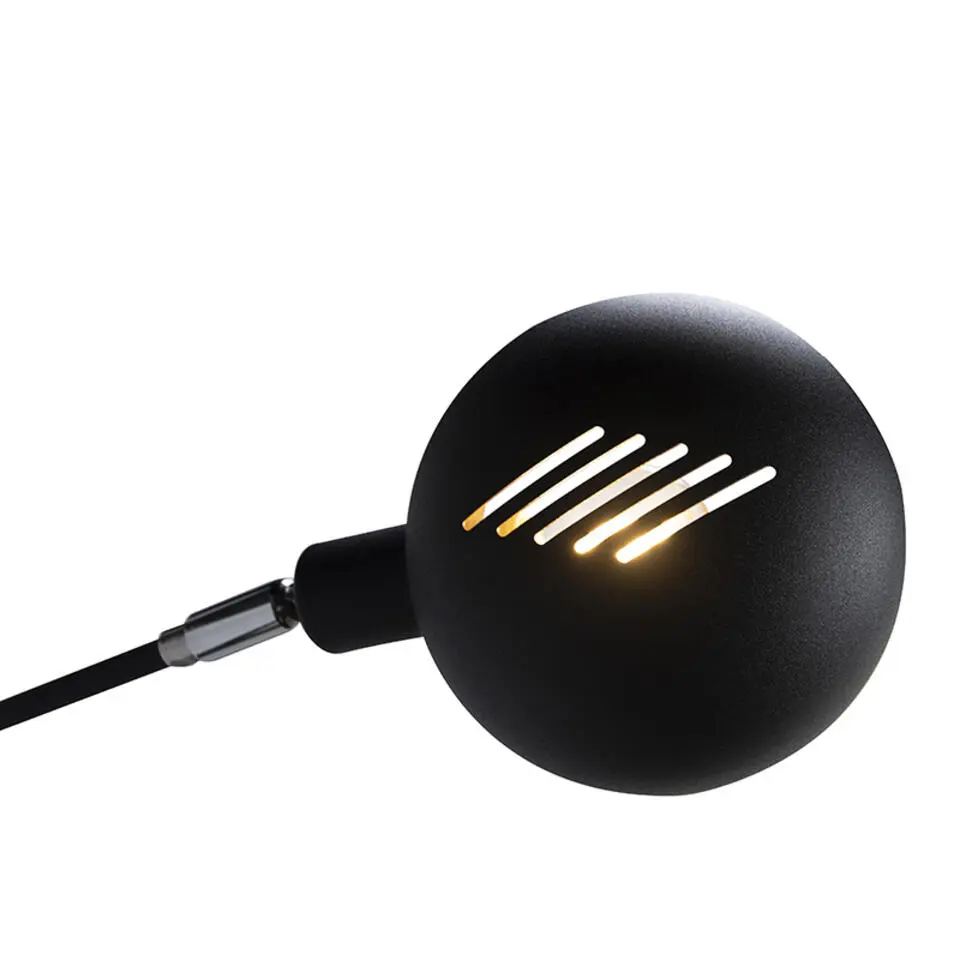 Qazqa vloerlampen sixties zwart e14