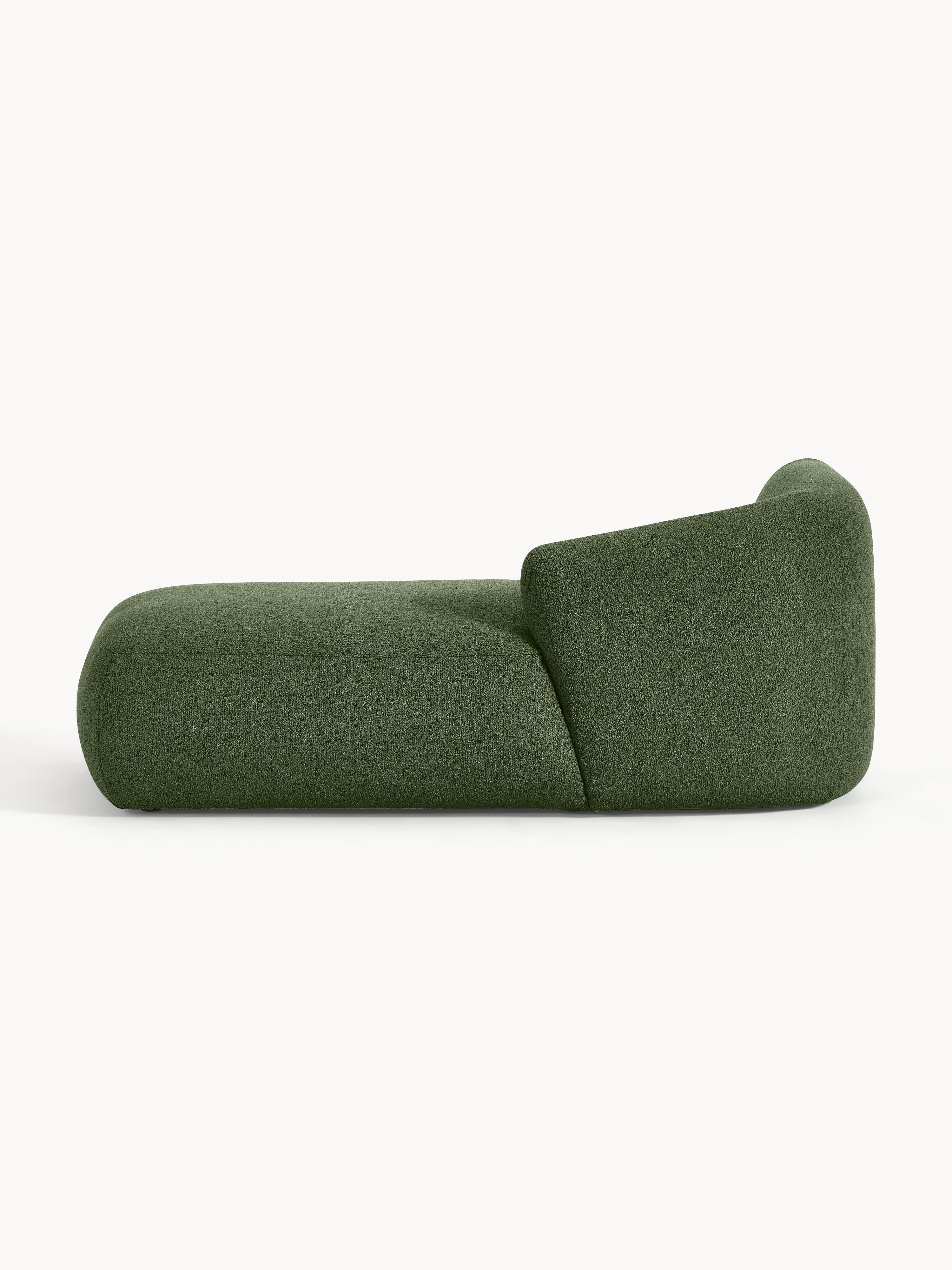 Chaise longue hoekmodule Sofia uit bouclé