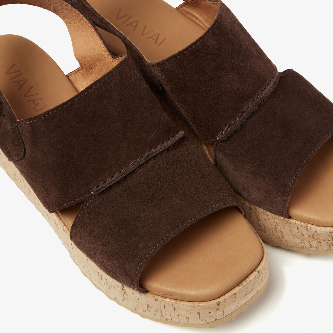 VIA VAI bruine via vai sandalen sissel ruby