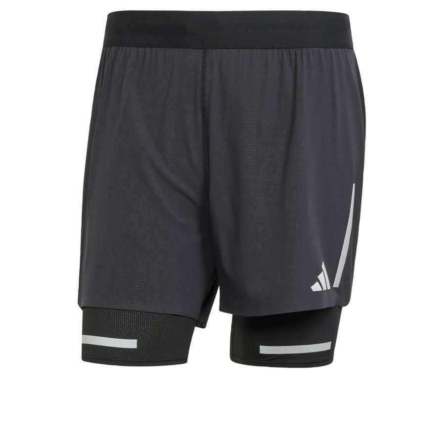 Adidas Short de running réfléchissant 2 en 1 Ultimate