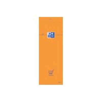 Oxford - Pack de 10 Blocs notes - 7,4 x 21 cm - 160 pages - petits carreaux - 80g - orange