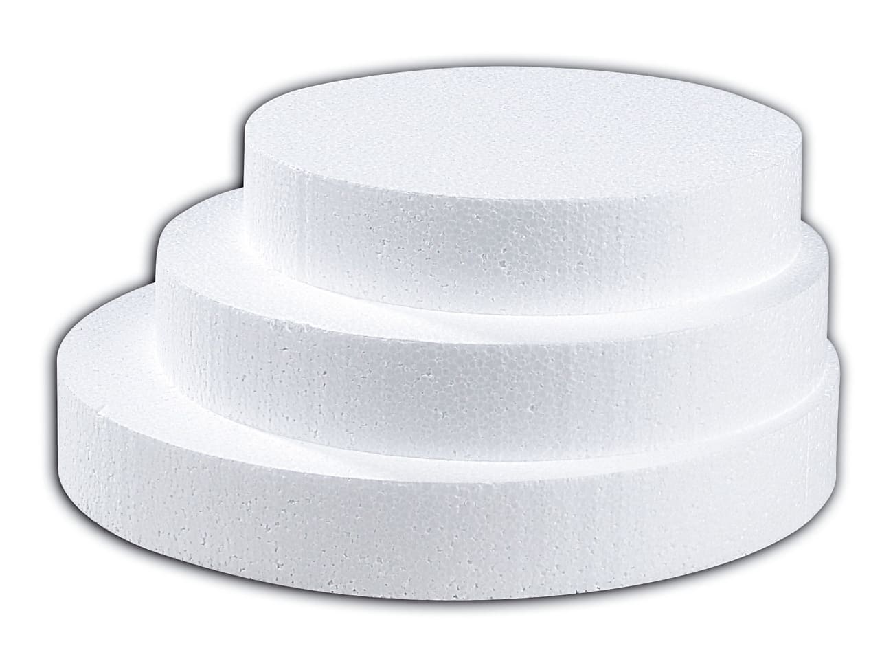 Disque en polystyrène expansé - Présentoir à gâteau - Ø 20 x ht 4 cm - Mallard Ferrière