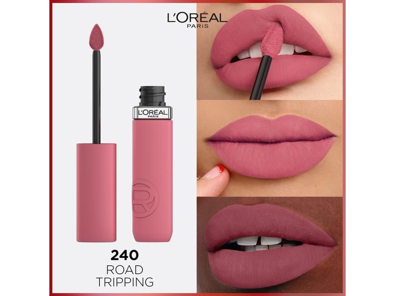 L'Oréal Paris Lippenstift Infaillible Matte Resistance 240 Verleiht den Lippen leuchtende Farbe mit bis zu 16 Stunden Halt