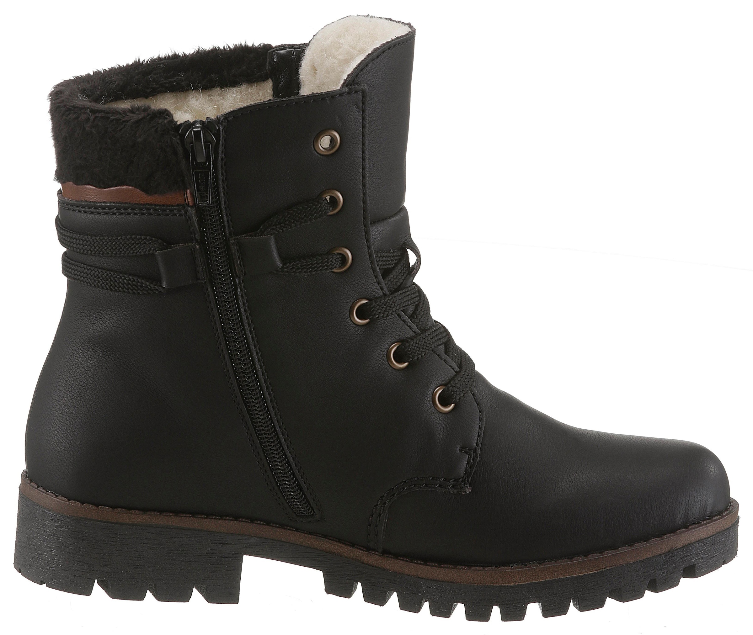 Rieker Winterboots  , Winterstiefelette, Schnürstiefelette, Boots mit Tex-Ausstattung