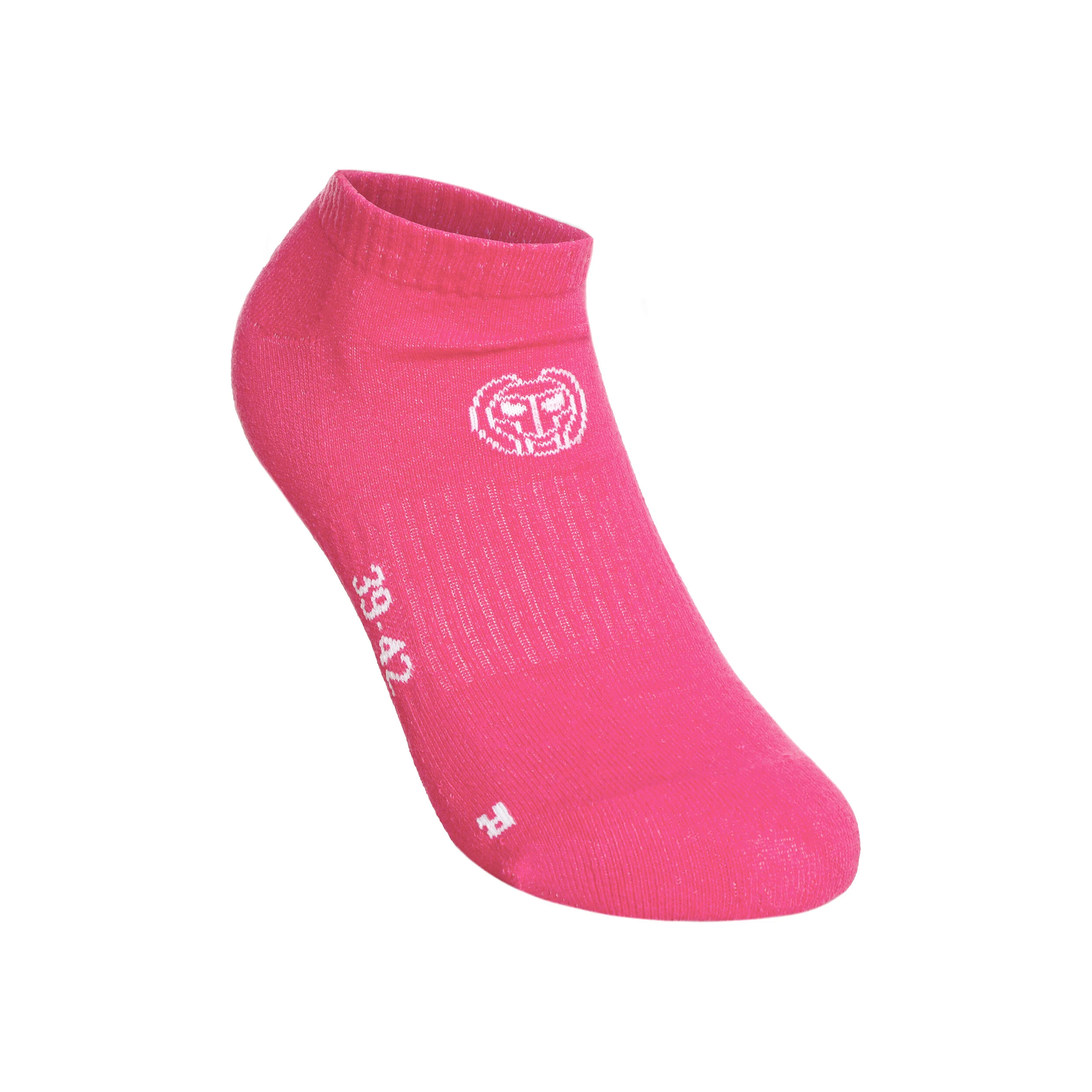 BIDI BADU No Party No Show Move Chaussettes De Tennis Pack De 3 - Pink , Blanc