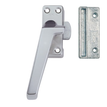 AXA Raamsluiting met drukknop links aluminium