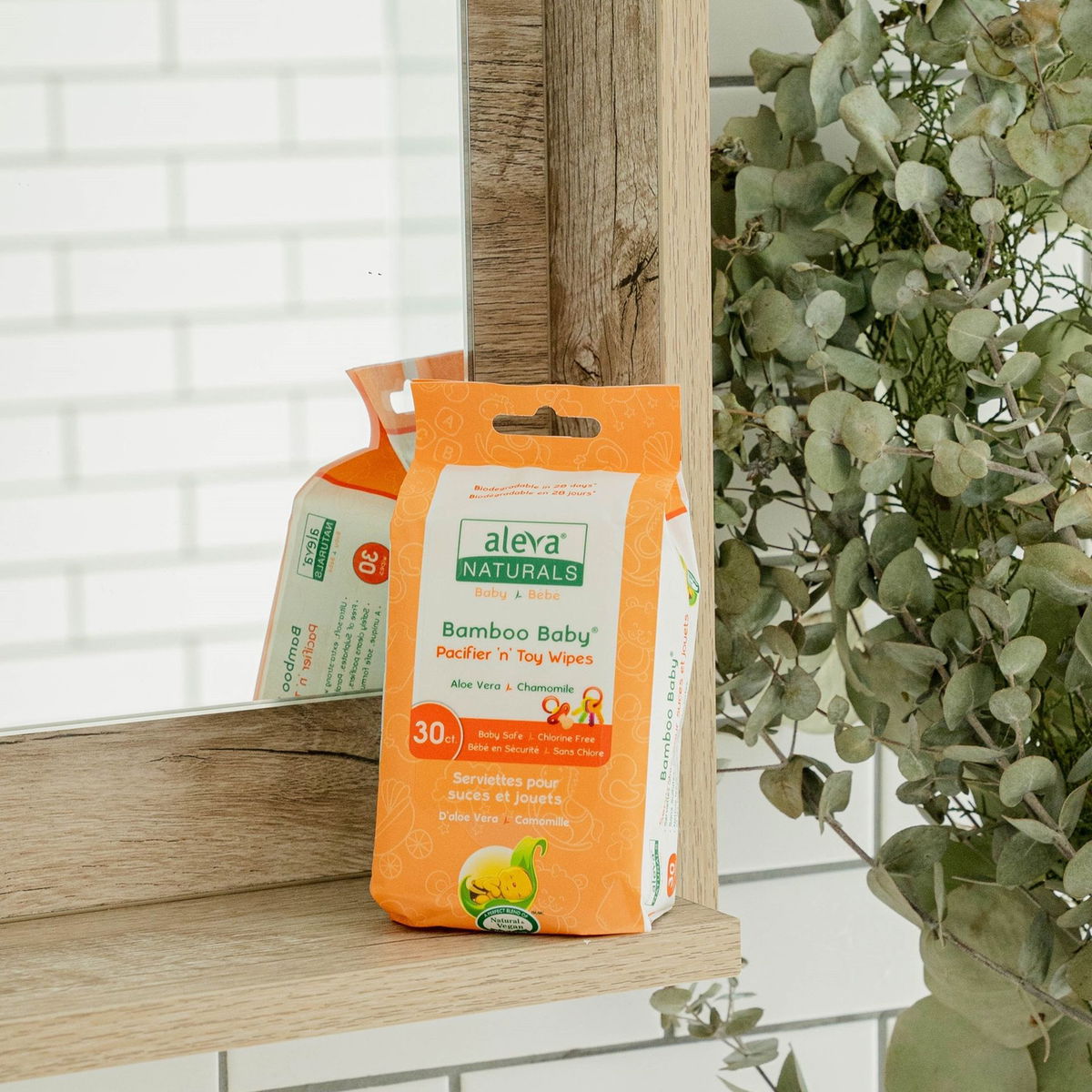 aleva NATURALSaleva NATURALS   Bambus Feuchttücher für Schnuller und Spielzeug
