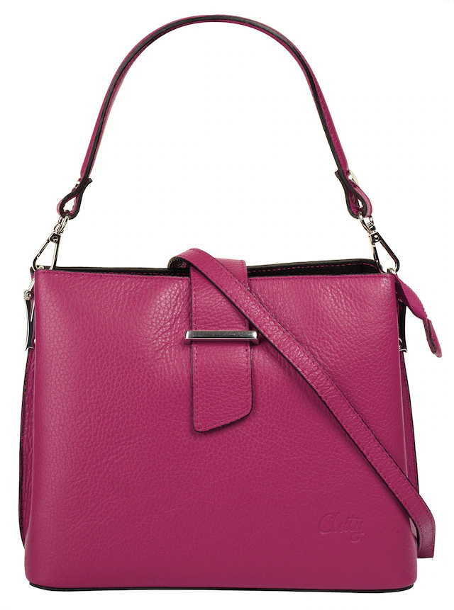 Cluty Henkeltasche echt Leder, Made in Italy