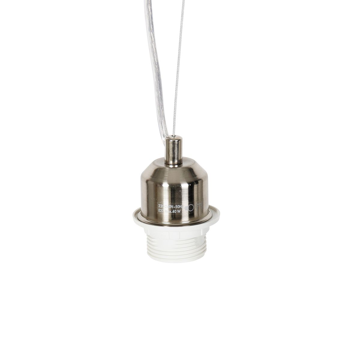 Moderne hanglamp staal zonder kap - Cappo