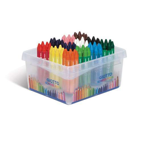 GIOTTO Cera Maxi Wachsmalstifte Schulbox