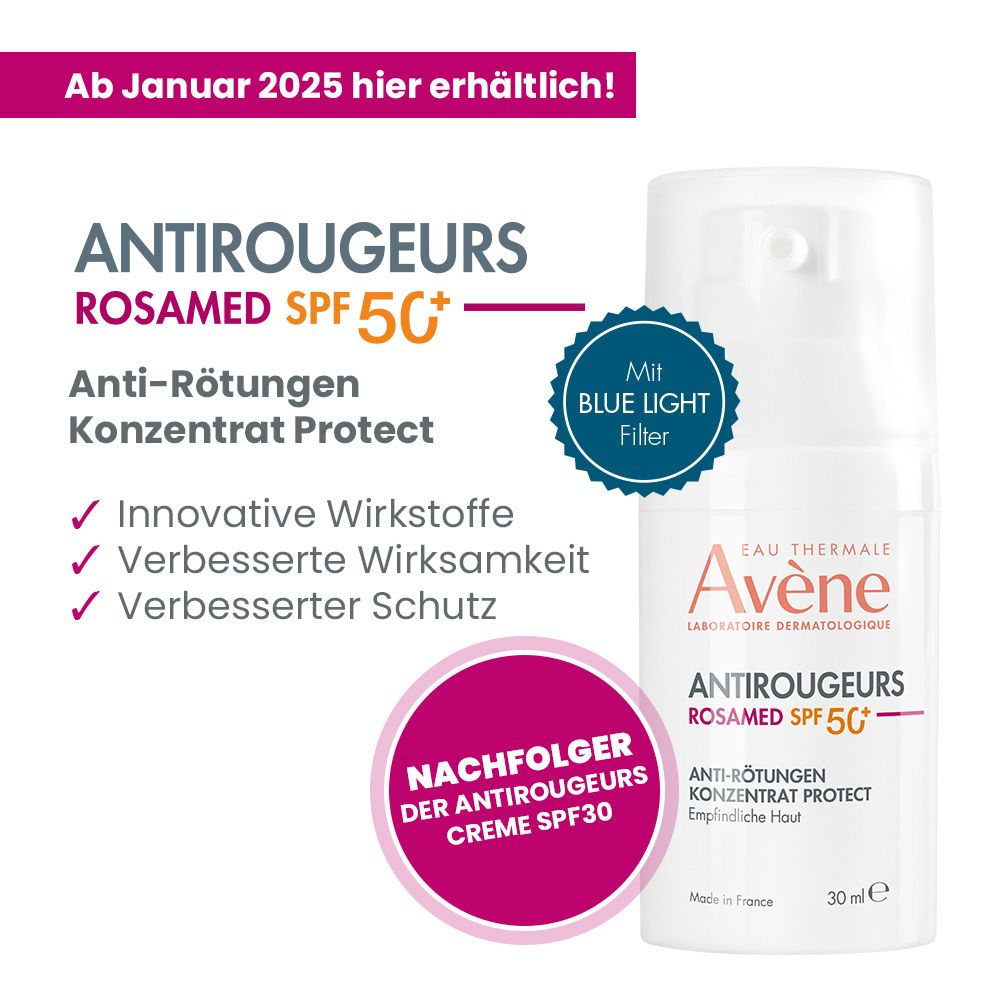 Avène Antirougeurs Tag Beruhigende Creme mit SPF 30 - beruhigend bei Rötungen und Rosacea-Behandlung