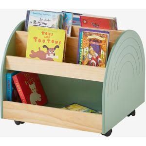 Vertbaudet Kinderzimmer Bücherregal auf Rollen REGENBOGEN