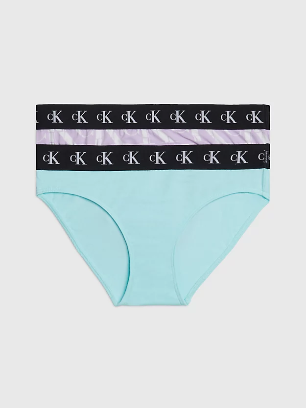 Conjunto de 2 calcinhas de biquíni infantis - Monograma CK