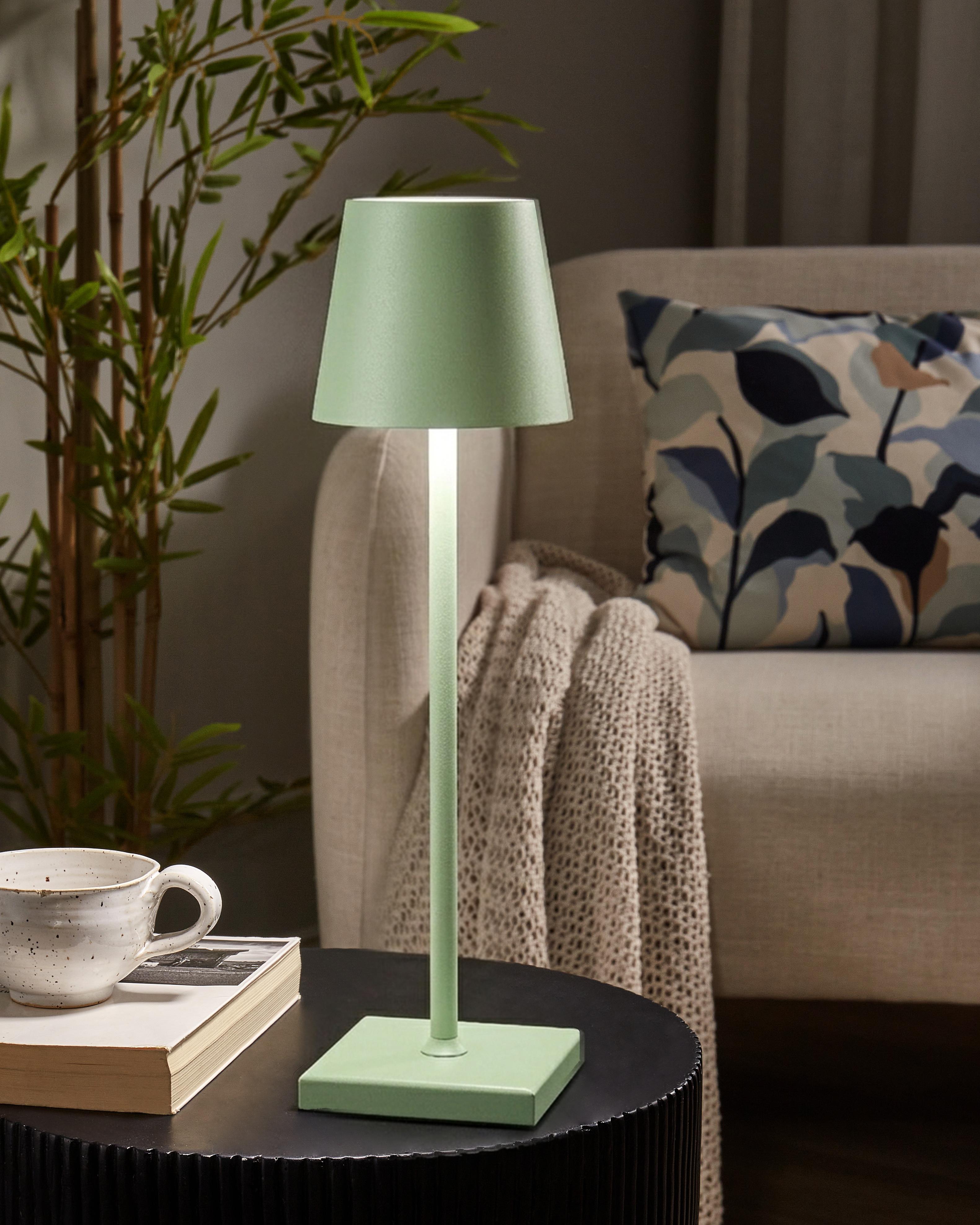 LED draadloze tafellamp BACEIRO Metaal Lichtgroen