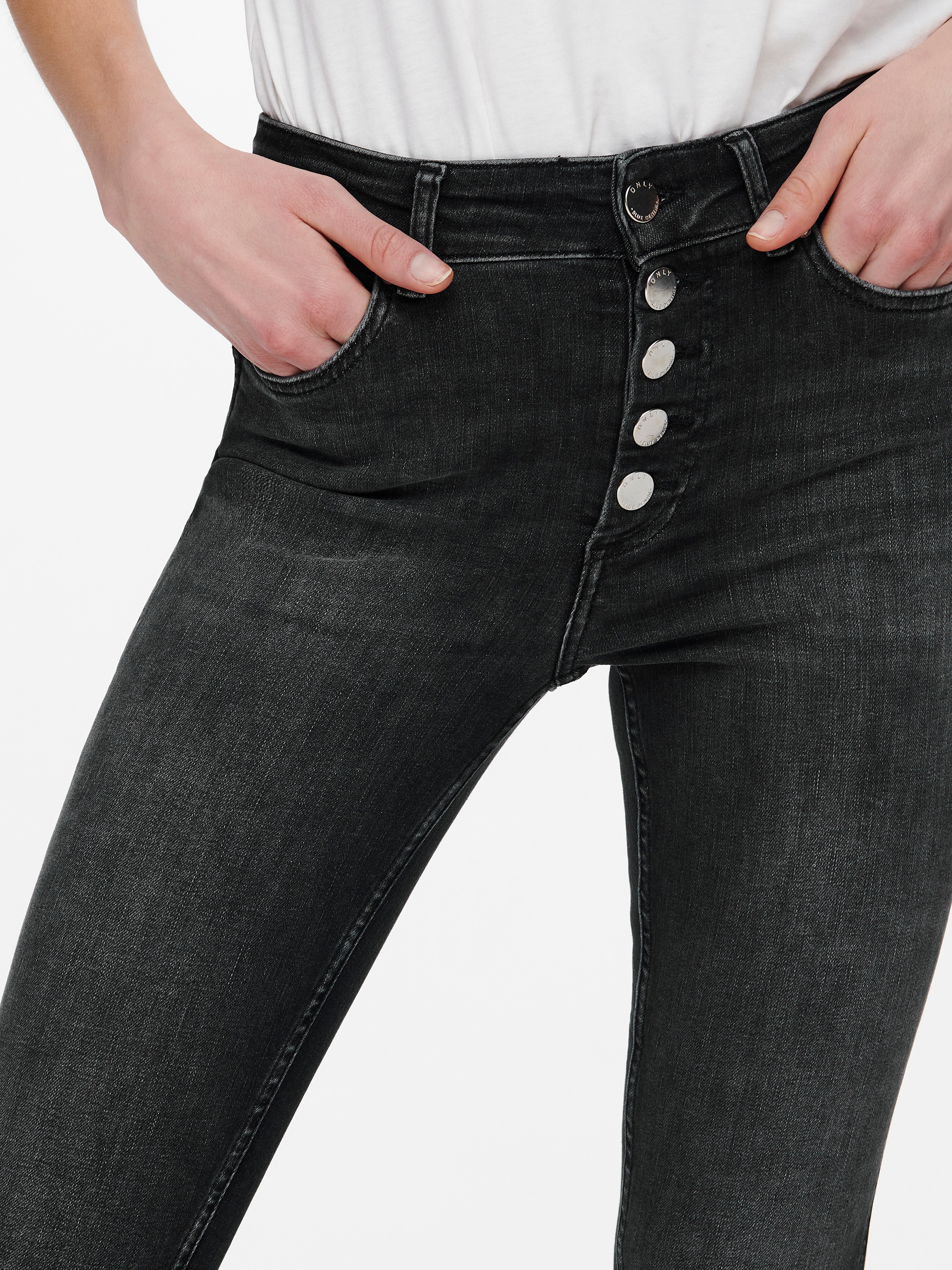 ONLBOBBY Mittlere Taille Skinny Fit Jeans Grey Denim