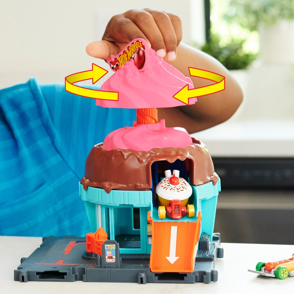 Hot Wheels City Downtown Eiscreme-Wirbel-Spielset