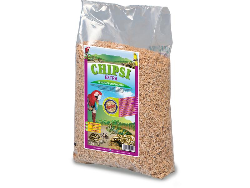 CHIPSI Bodensubstrat Extra Medium, 2.8 kg Für Trockenterrarien und Volieren das Vollholzprodukt für Exoten