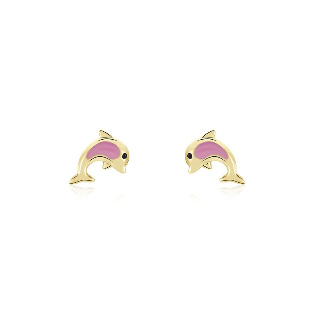 Boucles D'oreilles Puces Or Jaune Mael Smalto